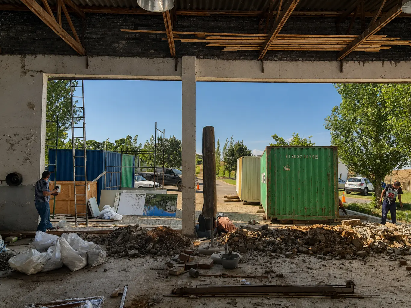 Structural opening, foundations and wet works in progress at Loch Lynne Wine Estate